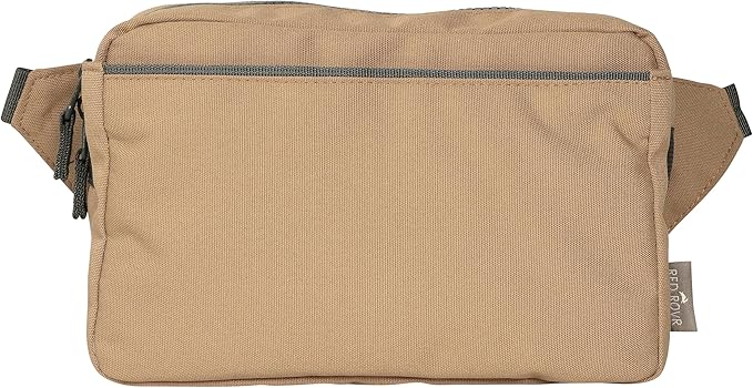 Red Rovr Everyday Joey Belt Bag | Organization & Zipper pockets |Adjustable Strap for All Ages (Toffee)