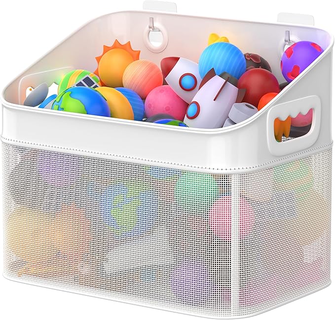 Mesh Baby Bath Toy Storage, ‎Large Capacity and Quick Drying Baby Toy Storage for Bath, Multi-use Net Bags Make Baby Bath Toy Organizer Easy, 1 Pack