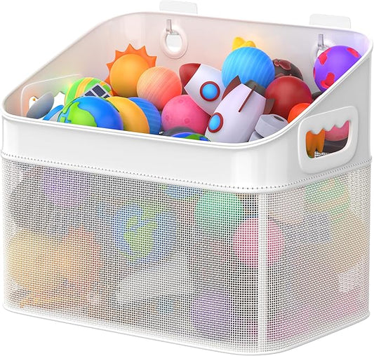 Mesh Baby Bath Toy Storage, ‎Large Capacity and Quick Drying Baby Toy Storage for Bath, Multi-use Net Bags Make Baby Bath Toy Organizer Easy, 1 Pack