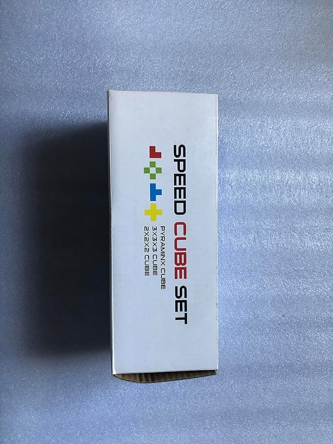 ROXENDA Speed Cube Set, Magic Cube Set of 2x2x2 3x3x3 Pyramid Cube Smooth Puzzle Cube (Stickerless)