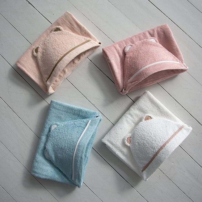 Premium Toddler Towels with Hood - Extra Soft Rayon from Bamboo Toddler Bath Towel (Pink)