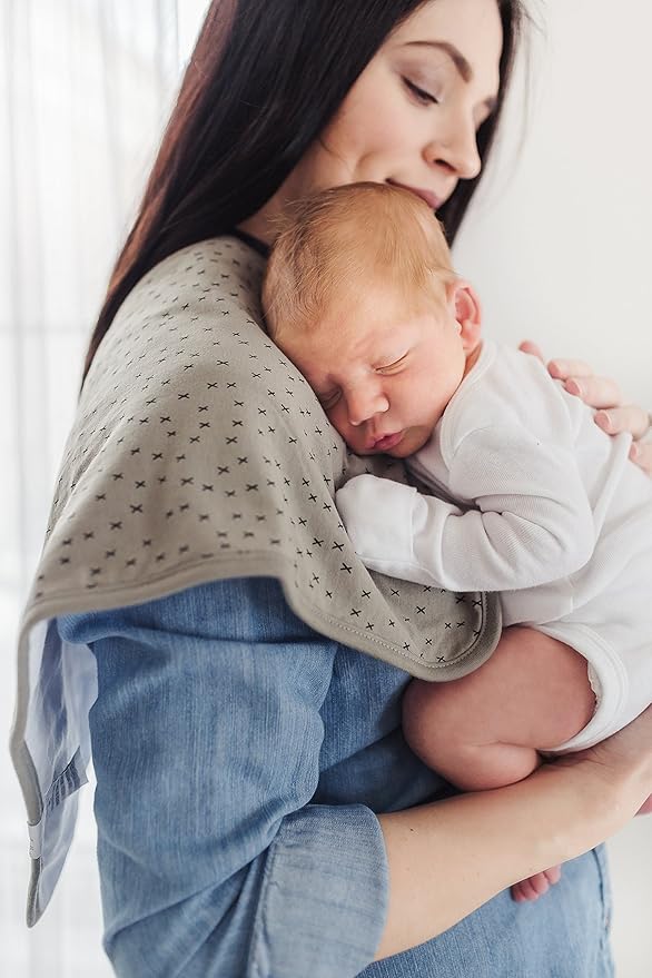 Copper Pearl Premium Baby Burp Cloths - 3-Pack Large Cotton Burp Cloths, Extra Soft Spit Up Rags with 3 Absorbent Layers, Perfect for Baby Boy and Baby Girl Gifts (21" x 10" Size, Alta Set)