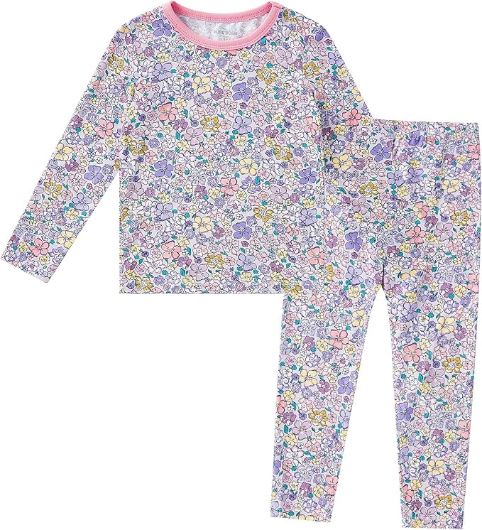 pureborn Baby Toddler Kids Viscose from Bamboo Pajamas Set Pjs 2pcs 18M-8Y