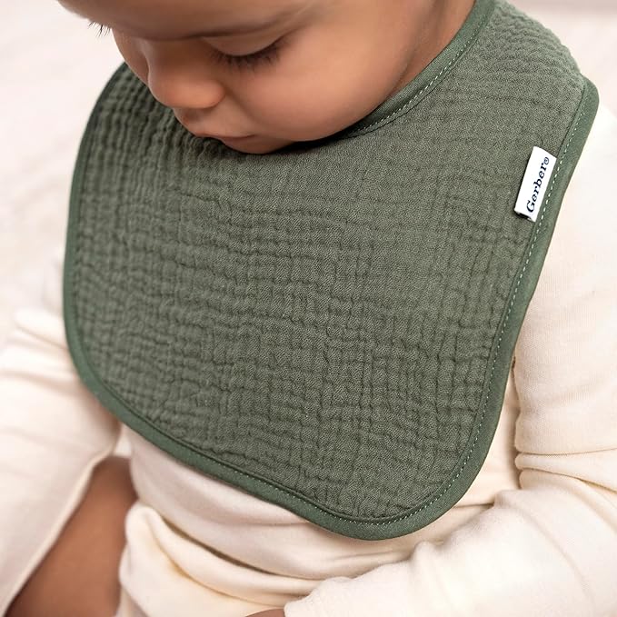 Gerber Unisex Baby Muslin 8 Pack Drooling Bibs