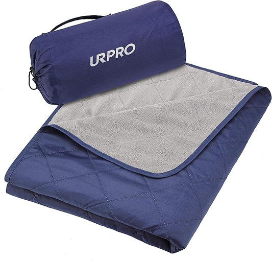 Waterproof Warm Fleece Outdoor Blanket Extra Large Lightweight Portable with Carry Bag for Stadium, Picnic, Camping, Beach, Dogs, Sofa
