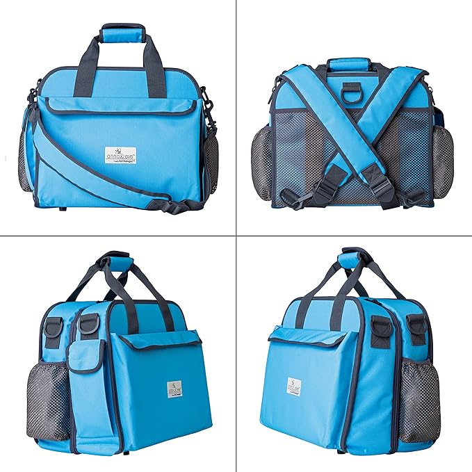 Anna & Eve Diaper Bag with Changing Station, Baby Bag, Diaper Backpack for Baby Girl and Boy, Large Diaper Tote Bag - Portable Diaper Changing Pad