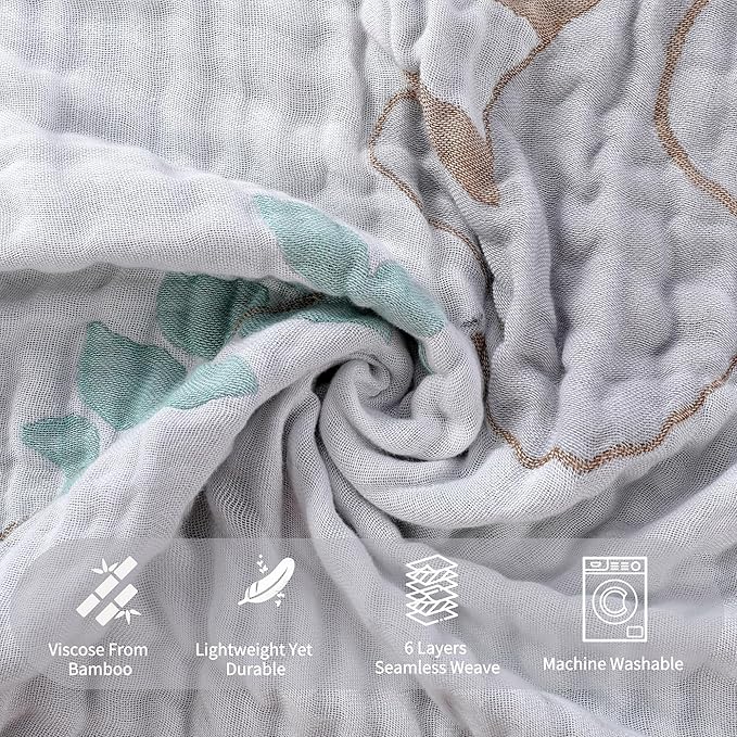 Ultra-Soft Muslin Baby Hooded Towel - 32 x 32 Inches, Ideal for Bath & Beach, Suitable for Both Boys & Girls from Newborns to Toddlers