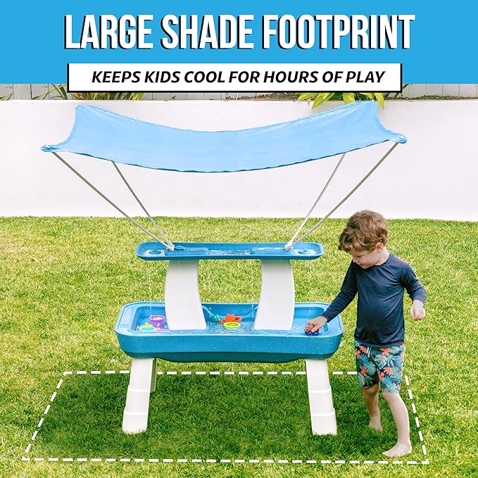 GoSports Water Table With Pump for Toddlers Ages 1.5-4 Years - Outdoor Play Table for Kids With Integrated Circulating Pump