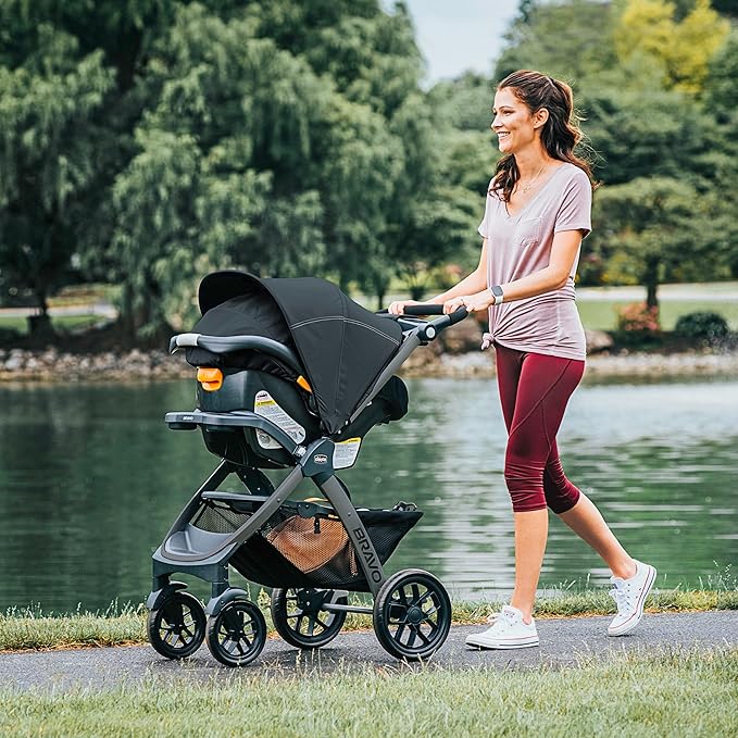 Chicco Bravo Sport Trio Travel System - Iron | Black