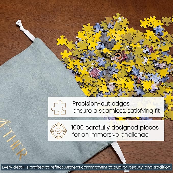 The Sandhill Crane Puzzle, Premium 1000 Piece Jigsaw Puzzle for Adults, Glare-Free, Soft-Touch Puzzles, Made in USA, 26.6" x 19.25"