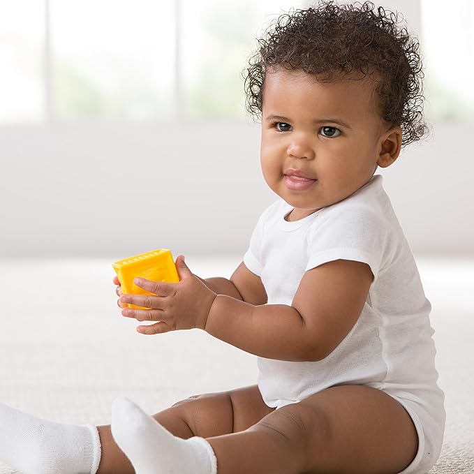 Gerber baby-girls 5-pack Solid Onesies Bodysuits