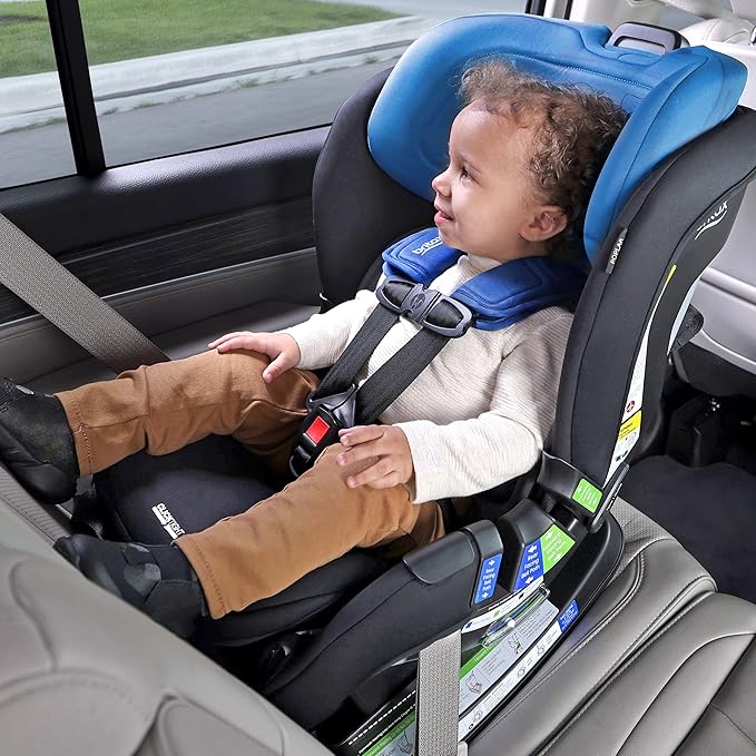 Britax Poplar Convertible Car Seat, 2-in-1 Car Seat with Slim 17-Inch Design, ClickTight Technology, Cobalt Onyx