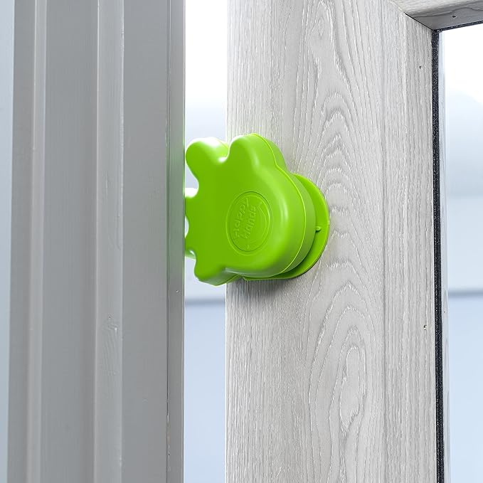 Happy Hands Anti Slam Child Door Safety Finger Trap Stoppers - 2 Pack … (Green)