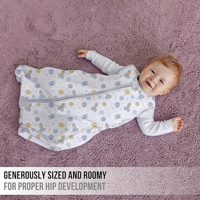 Mama Cheetah Baby Sleep Sack 0.5 TOG, Organic Cotton Baby Wearable Blanket with Two-Way Zipper, Swaddle Transition Baby Sleeping Bag for Newborn Infant Toddler Boy Girl, 24-48 Months