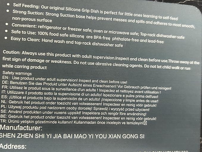 Vicloon Suction Plates, 2 Pcs Baby Toddler Plate, 100% Food Grade Silicone BPA Free Baby Plates, Divided Plate Design, Silicone Grip Dish Microwave & Dishwasher Safe