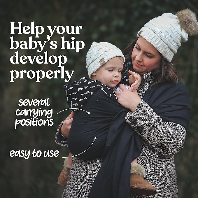 Nalakai Luxury Ring Sling Baby Carrier, Soft Linen Blend Baby Sling, Baby Wrap, Wear Your Little One Close to Your Heart, Longer Length