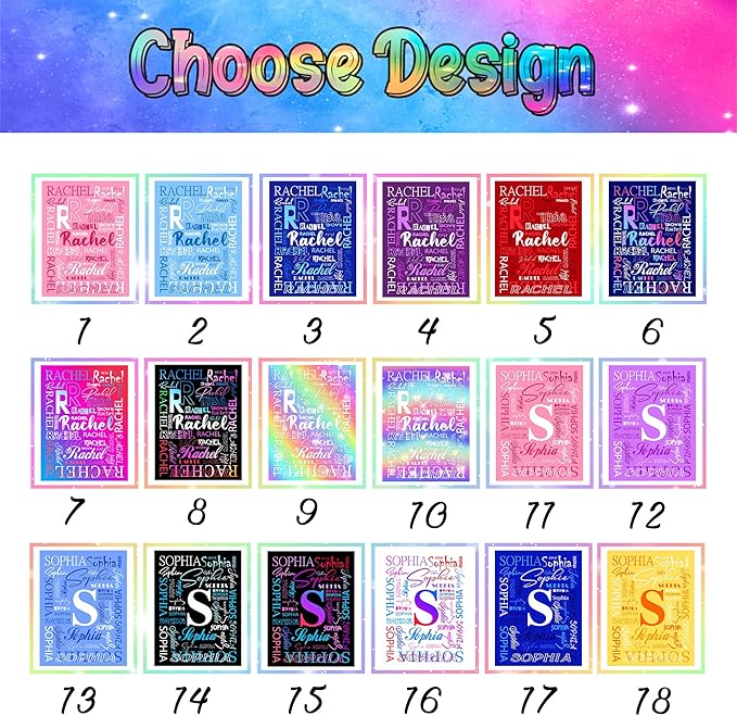 Custom Baby Blanket for Boys Girls, Personalized Kids Blanket with Name for Son Daughter, Ultra-Soft Cozy Flannel Fleece Blankets Soft Plush Receiving for Newborns, Newborn Blankets for Crib Stroller