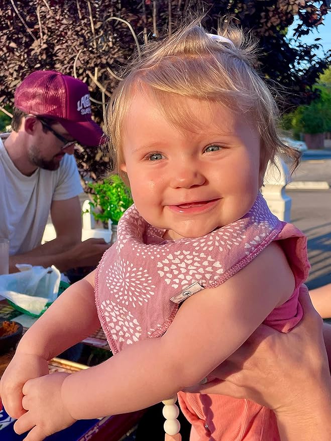 DiaperSquad's Baby Bibs for Drooling and Teething, Bibs for Boys, Baby Girl - Solid Cotton Baby Drool Bibs