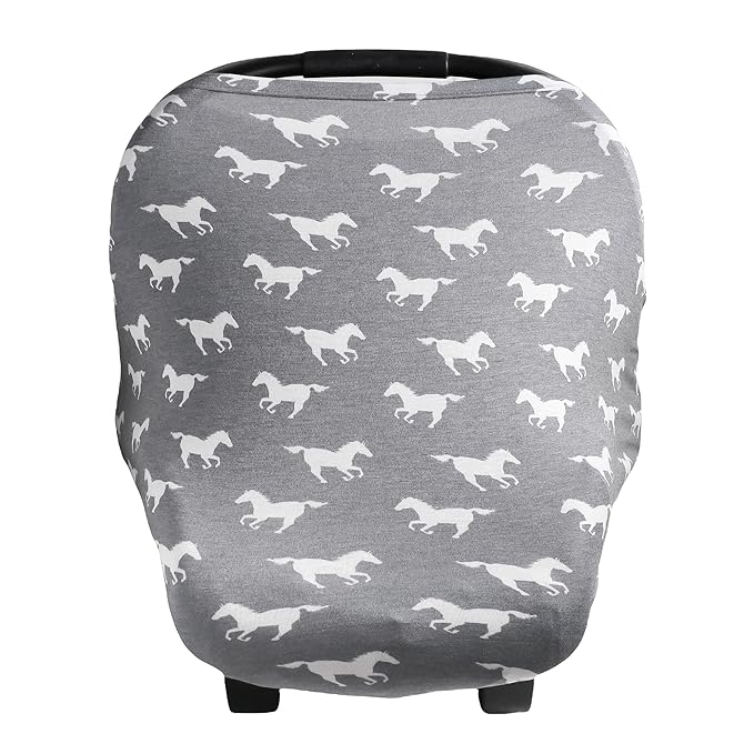 Copper Pearl Multi-Use Cover: Car Seat Covers, Nursing Cover, and Stroller Cover for Sun - Stretchy Fabric, All-Season Use, Stylish Designs, Easy Access for Moms - Colt