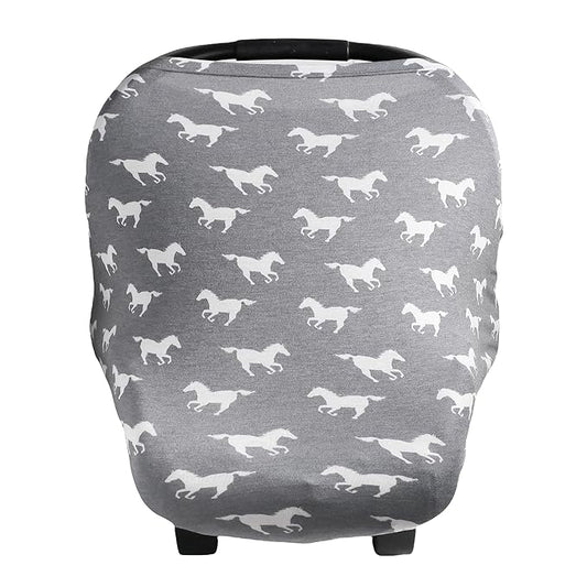 Copper Pearl Multi-Use Cover: Car Seat Covers, Nursing Cover, and Stroller Cover for Sun - Stretchy Fabric, All-Season Use, Stylish Designs, Easy Access for Moms - Colt