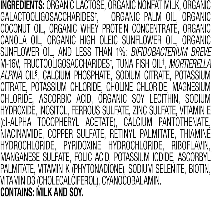 Happy Baby Organics Stage 1 Infant Formula, 0-12 Months, Milk Based Organic Baby Formula Powder with Iron, Probiotics & Prebiotics for Immune & Digestive Support, 22.9 Ounce (Pack of 1)