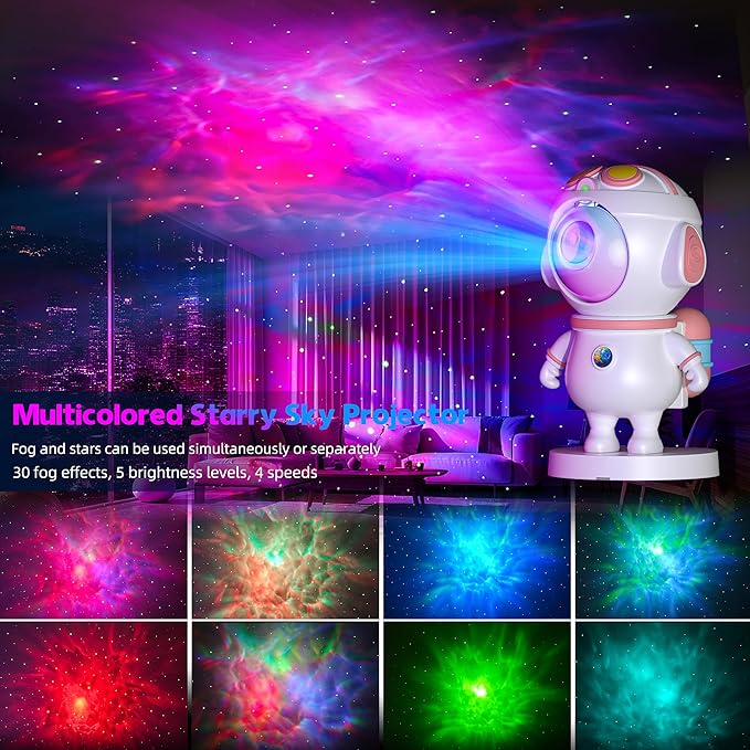 Galaxy Night Light - Astronaut Space Projector, Star Projector,Starry Nebula Ceiling LED Lamp with Timer and Remote,APP Control， Kids Room Decor Aesthetic, for Birthdays,Christmas APP Control