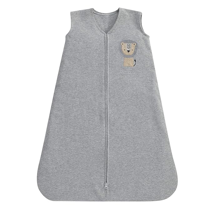 Lambs & Ivy Jungle Safari Gray/Tan/White Nursery 6-Piece Baby Crib Bedding Set