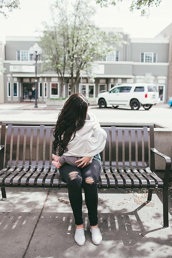 Copper Pearl Multi-Use Cover: Car Seat Covers, Nursing Cover, and Stroller Cover for Sun - Stretchy Fabric, All-Season Use, Stylish Designs, Easy Access for Moms - Everest