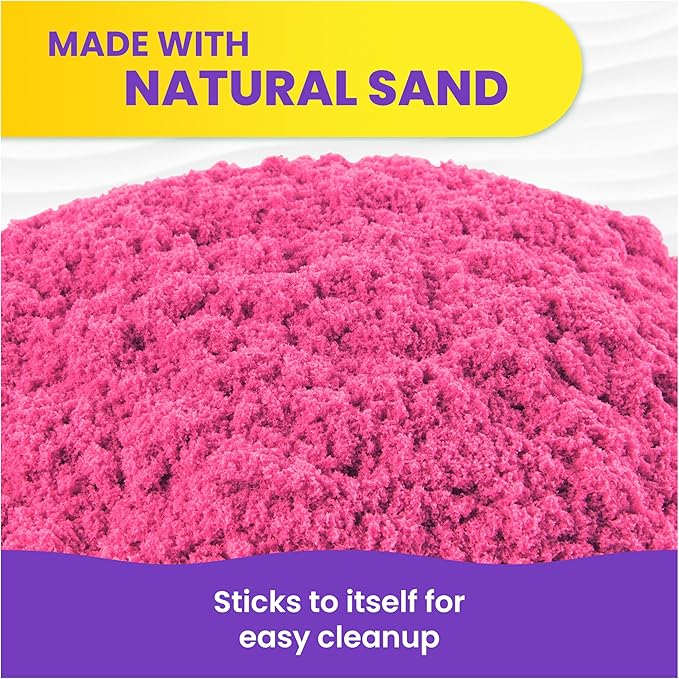 Kinetic Sand, 12-Pack Castle Containers (Amazon Exclusive), Multi-Color Play Sand for Party Favors, Goodie Bags, Sensory Toys for Kids Ages 3 and up