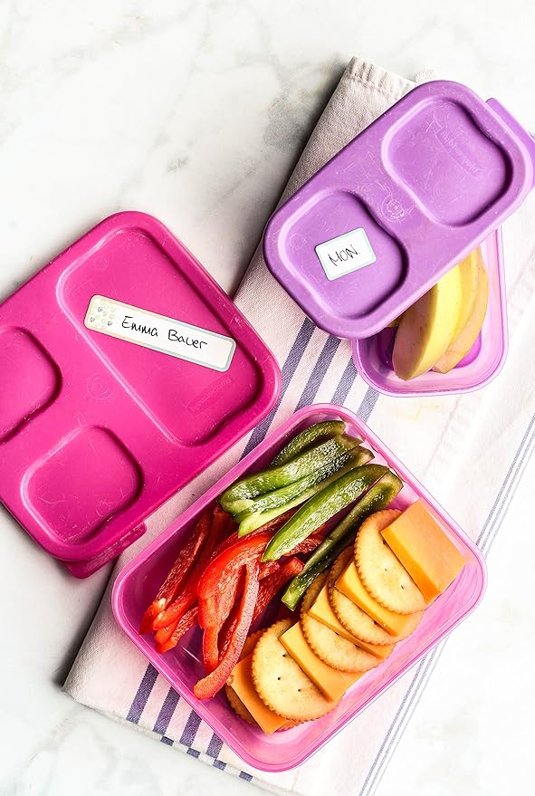 Removeable, Write-On Food Labels, Waterproof, Multipurpose, Freezer Safe, Self-Laminating Label, Dishwasher-Safe for Home Organization and Kitchen Labels (All-Purpose White), Made in The USA