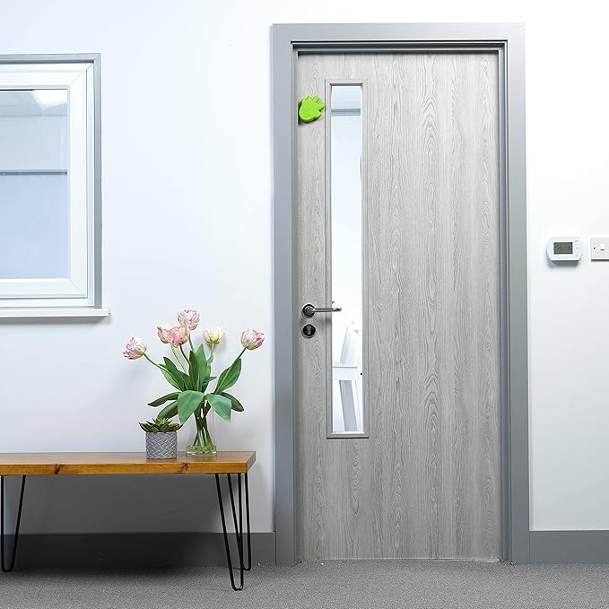 Happy Hands Anti Slam Child Door Safety Finger Trap Stoppers - 2 Pack … (Green)