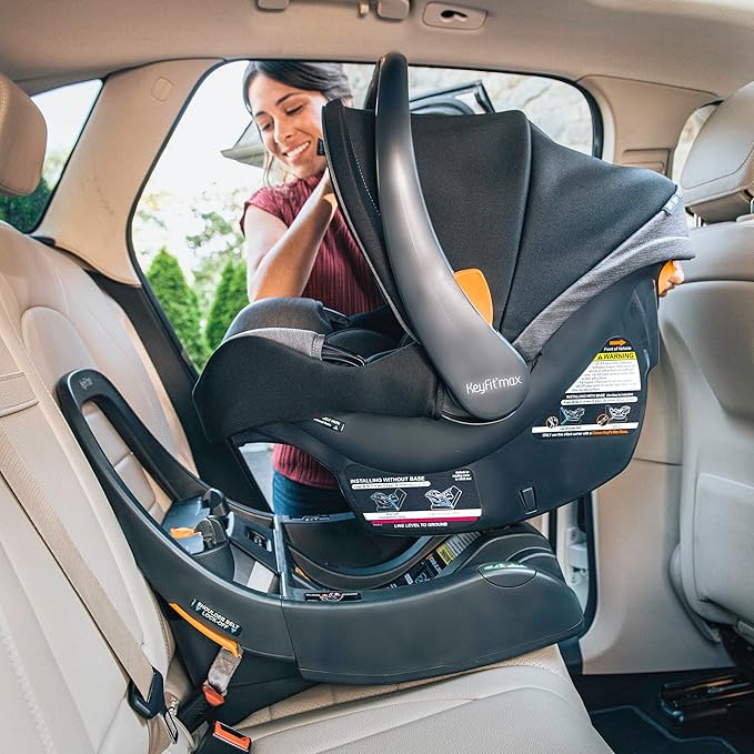 Chicco Bravo LE ClearTex Trio Travel System, Bravo Primo Quick-Fold Stroller with Chicco KeyFit Max ClearTex Infant Car Seat, Car Seat and Stroller Combo | Atlas/Grey