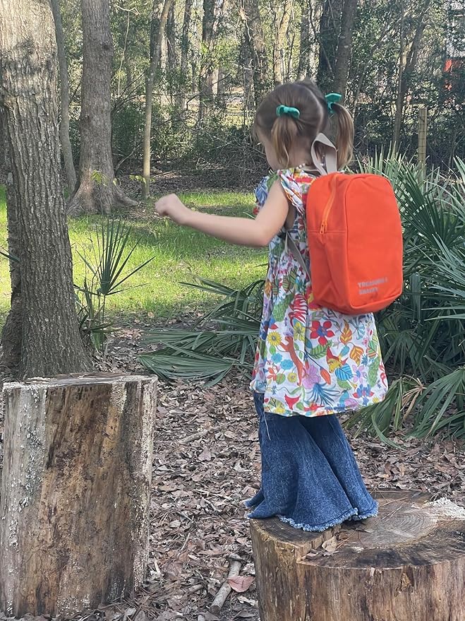 Hip Baby Wrap - Adventure-Ready Backpack for Toddlers - Cotton - Wipeable Fabric Lining and Large YKK Zipper - Perfect for Little Explorers, Comfortable & Stylish Design - Orange