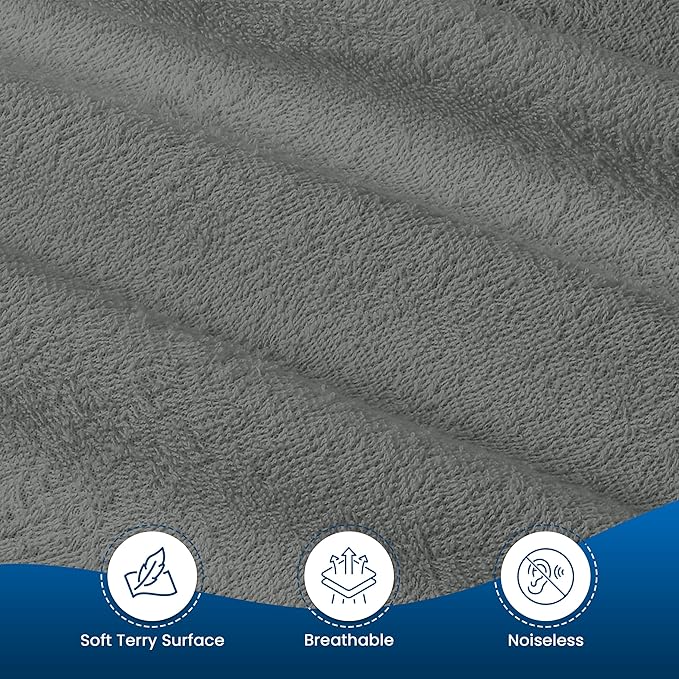 Utopia Bedding Waterproof Mattress Protector Full Size, Premium Terry Mattress Cover 200 GSM, Breathable, Fitted Style with Stretchable Pockets (Gray)