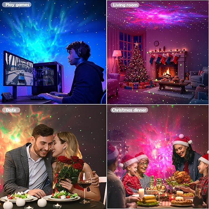 Galaxy Night Light - Astronaut Space Projector, Star Projector,Starry Nebula Ceiling LED Lamp with Timer and Remote,APP Control， Kids Room Decor Aesthetic, for Birthdays,Christmas APP Control