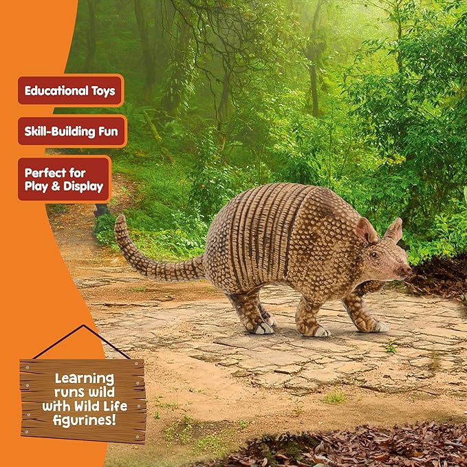 Schleich Wild Life - Wild Animal Toy Armadillo Figurine - Kids and Toddlers Ages 3+