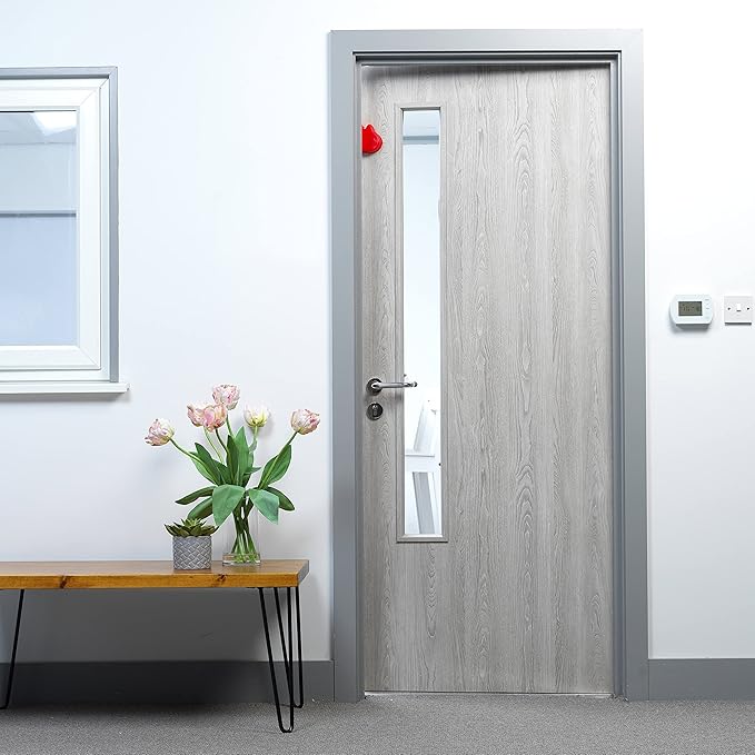 Happy Hands Anti Slam Child Door Safety Finger Trap Stoppers - 2 Pack … (Red)