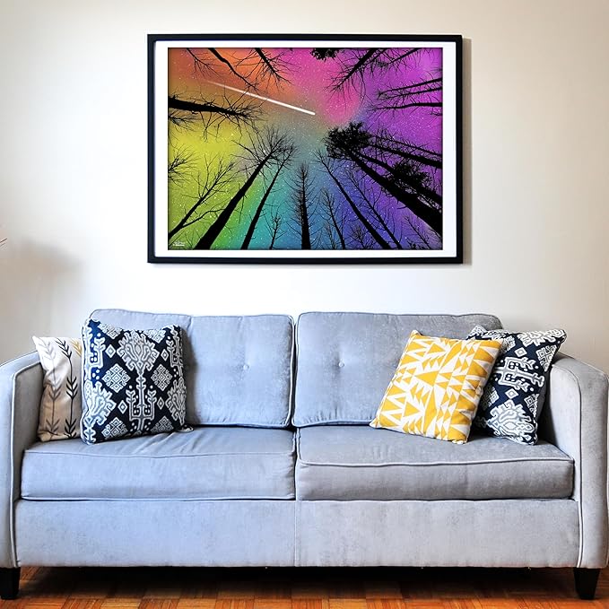 Think2Master Hard Impossible Challenging The Enchanted Forest 1000 Pieces Large Format Jigsaw Puzzle for Kids 12+, Teens, Adults & Families. Beautiful Vibrant Gradient Artwork Size: 26.8” X 18.9”