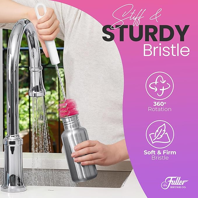 Pretty & Pink Sports Bottle Brush