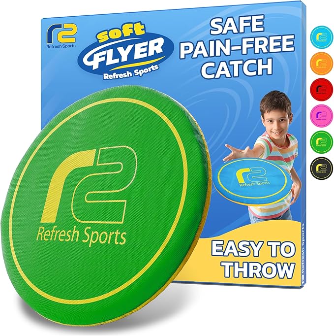 Soft Flying Disc – Fun Outdoor Toy for Kids, Teens & Adults – Easy to Catch - Fun Christmass Gifts for Kids - Pool & Beach Games – Holiday Present Stocking Stuffer for Boys & Girls Ages 3 4 5 6–12+