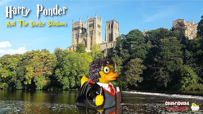 CelebriDucks - Harry Ponder - and The Ducky Shallows - Floating Rubber Ducks - Collectible Bath Toy Gift for Kids & Adults of All Ages