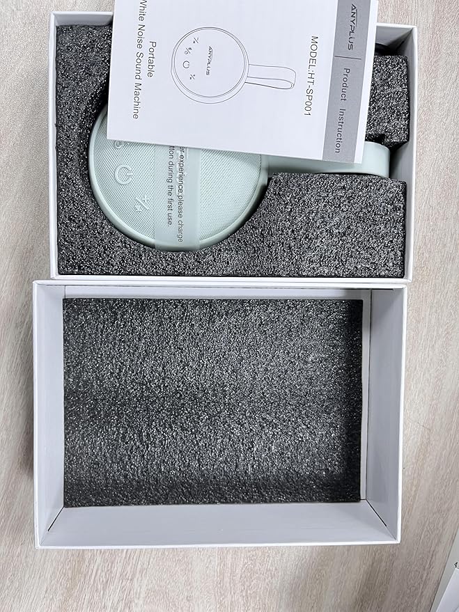 White Noise Sound Machine, Portable Sound Machine for Sleeping Adults & Baby, with Bluetooth 5.1/24 Soothing Sounds/Battery Powered/3 Timer Memory Function for Office/Bedroom/Travel（Green）