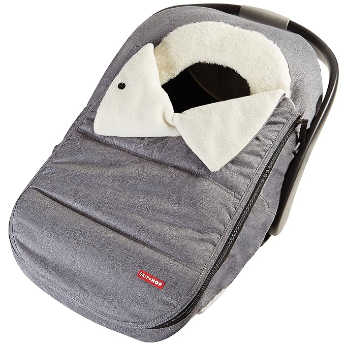 Skip Hop Winter Car Seat Cover, Stroll & Go, Heather Grey 16x3x27 Inch (Pack of 1)