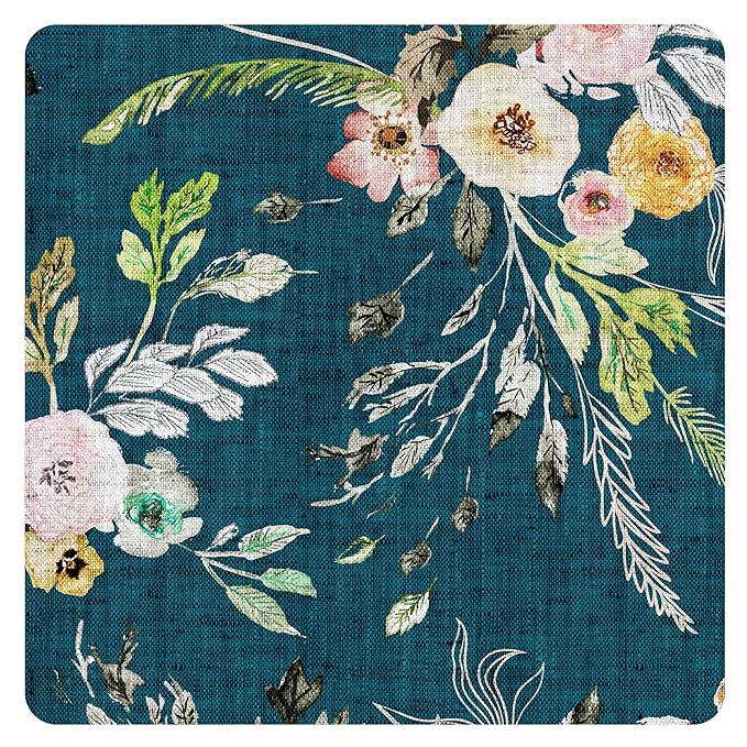 BapronBaby Flutter Boho Floral Bapron - No Neck Tie Safer Bib for Baby & Toddler - Soft Waterproof Stain Resistant - Machine Washable - Sz Preschool 3-5yrs