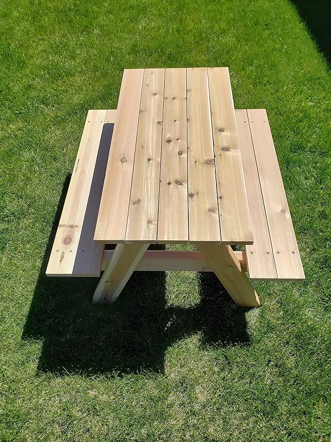 "Generic" Kids Picnic Table Made from Cedar Lumber (Black)
