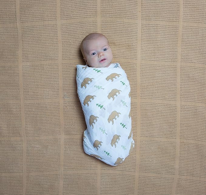 Amazing Baby Cellular Blanket, Premium Cotton Knit, Ultra Soft, Breathable, Cozy Gift for Baby Boys and Girls, Favorite Toddler Blanket, 44 x 44 inches (112 x 112 cm), Butterum